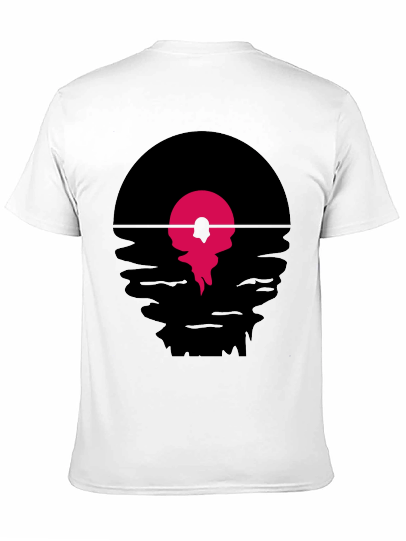 Retro Vinyl Record Sunset Graphic T-Shirt