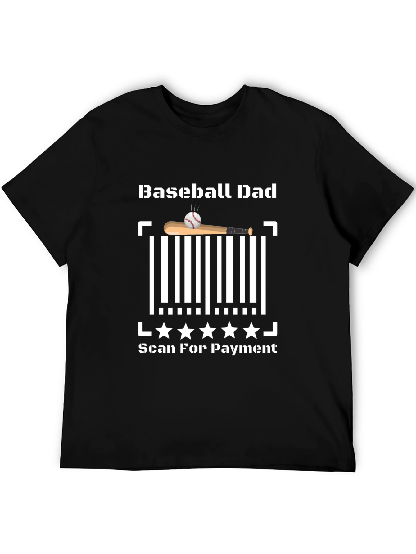 Baseball Dad Scan for Payment T-Shirt