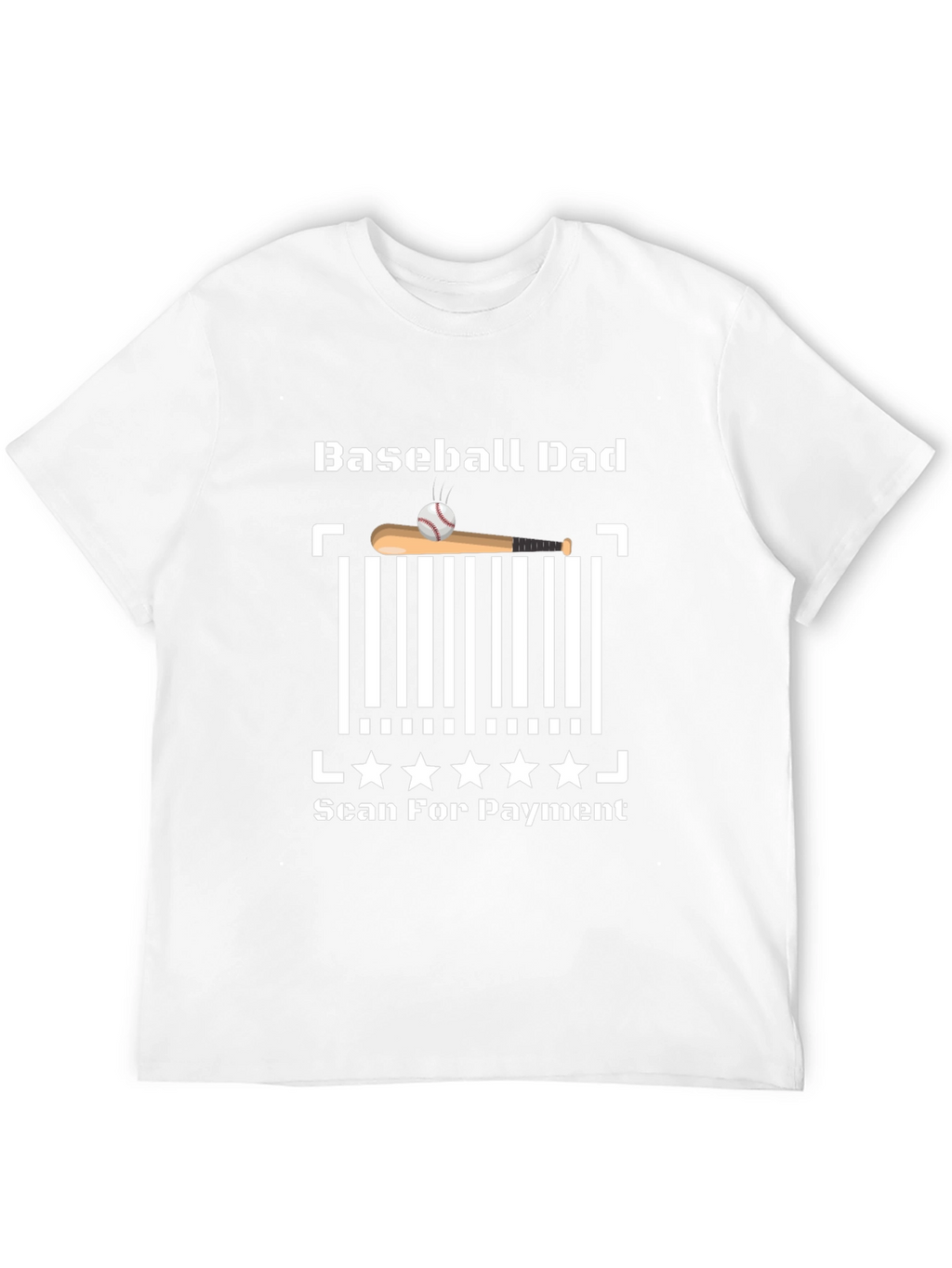 Baseball Dad Scan for Payment T-Shirt
