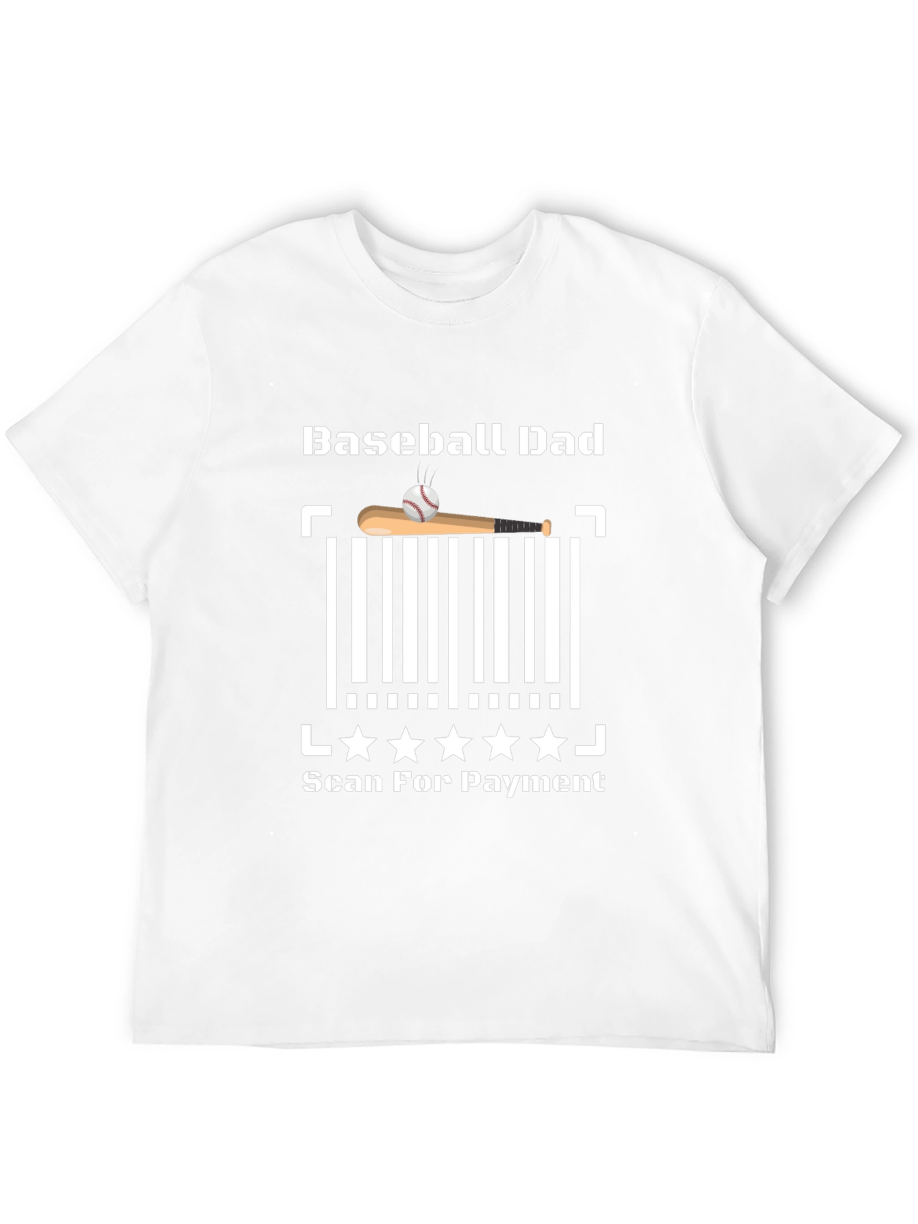 Baseball Dad Scan for Payment T-Shirt