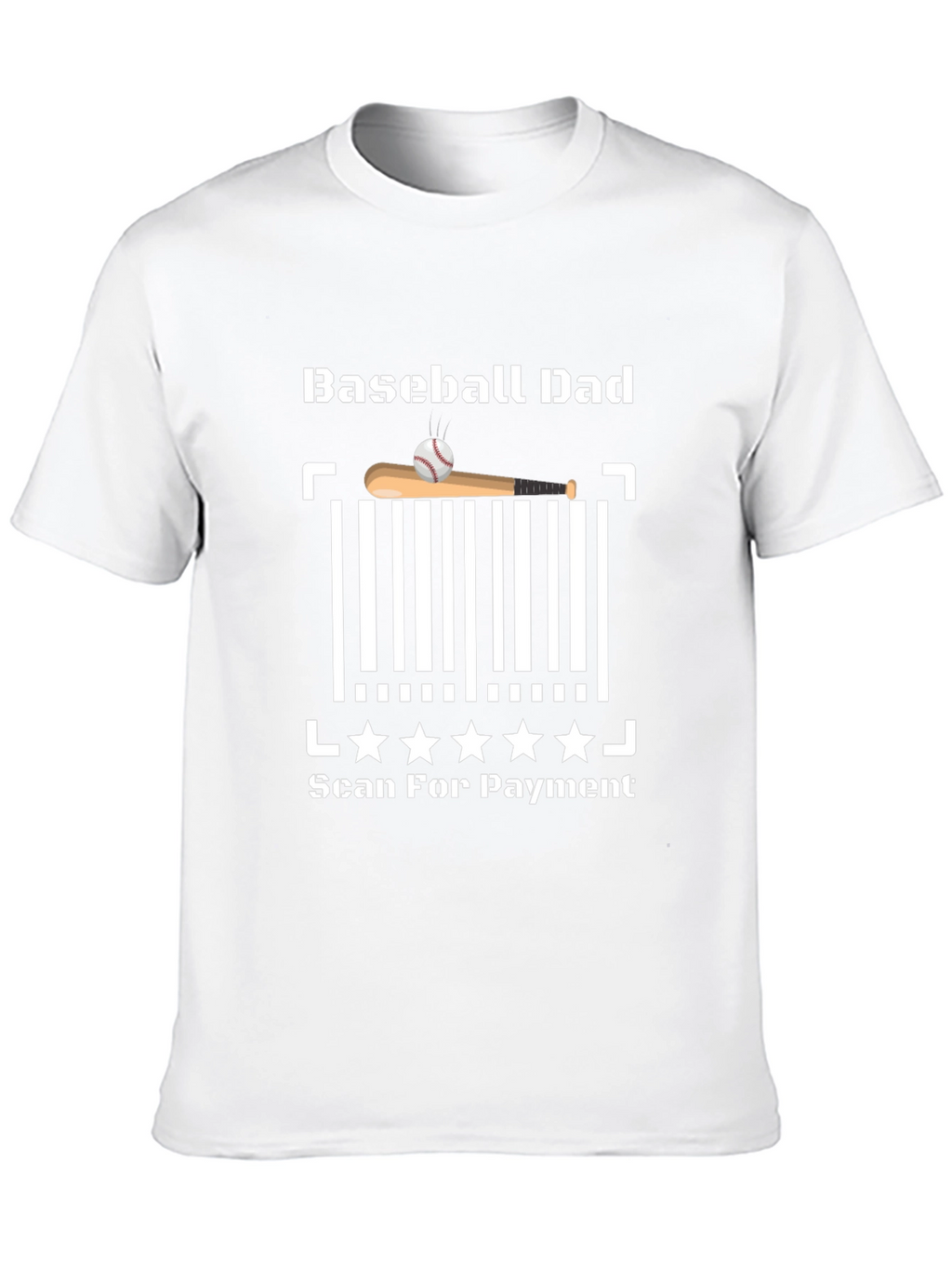 Baseball Dad Scan for Payment T-Shirt