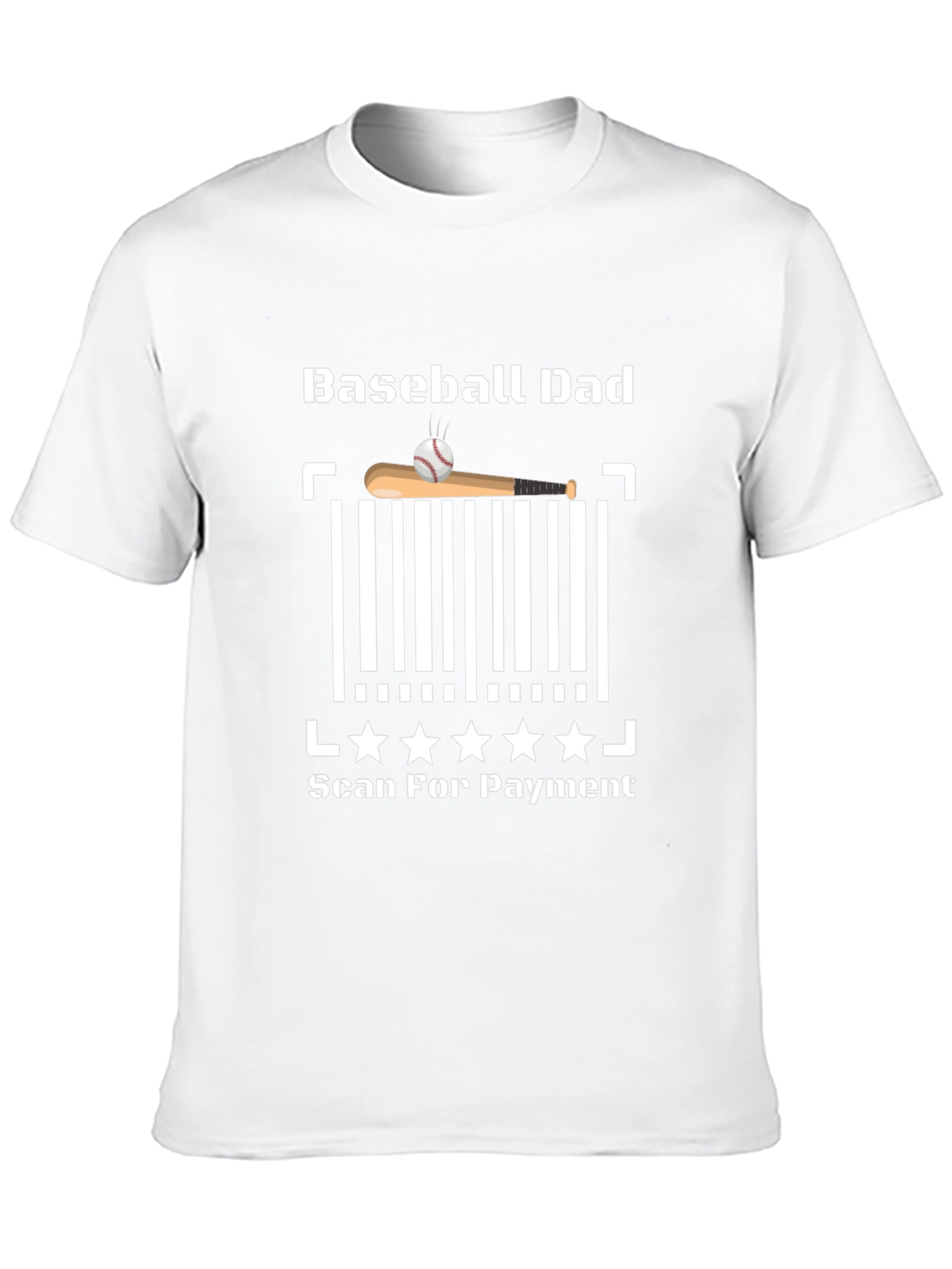 Baseball Dad Scan for Payment T-Shirt