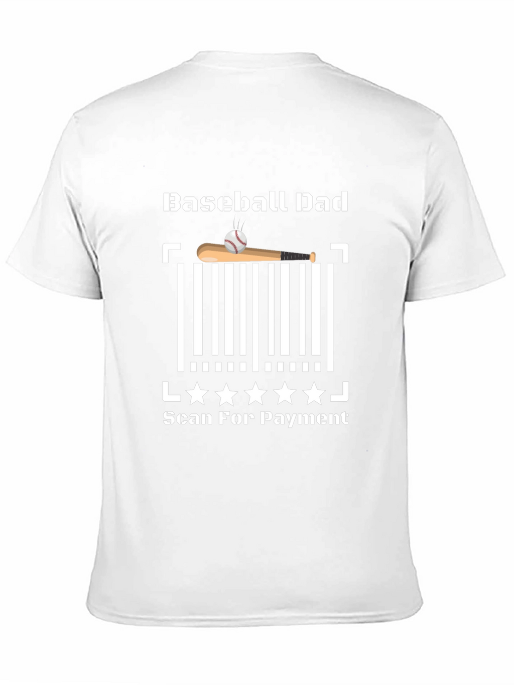 Baseball Dad Scan for Payment T-Shirt