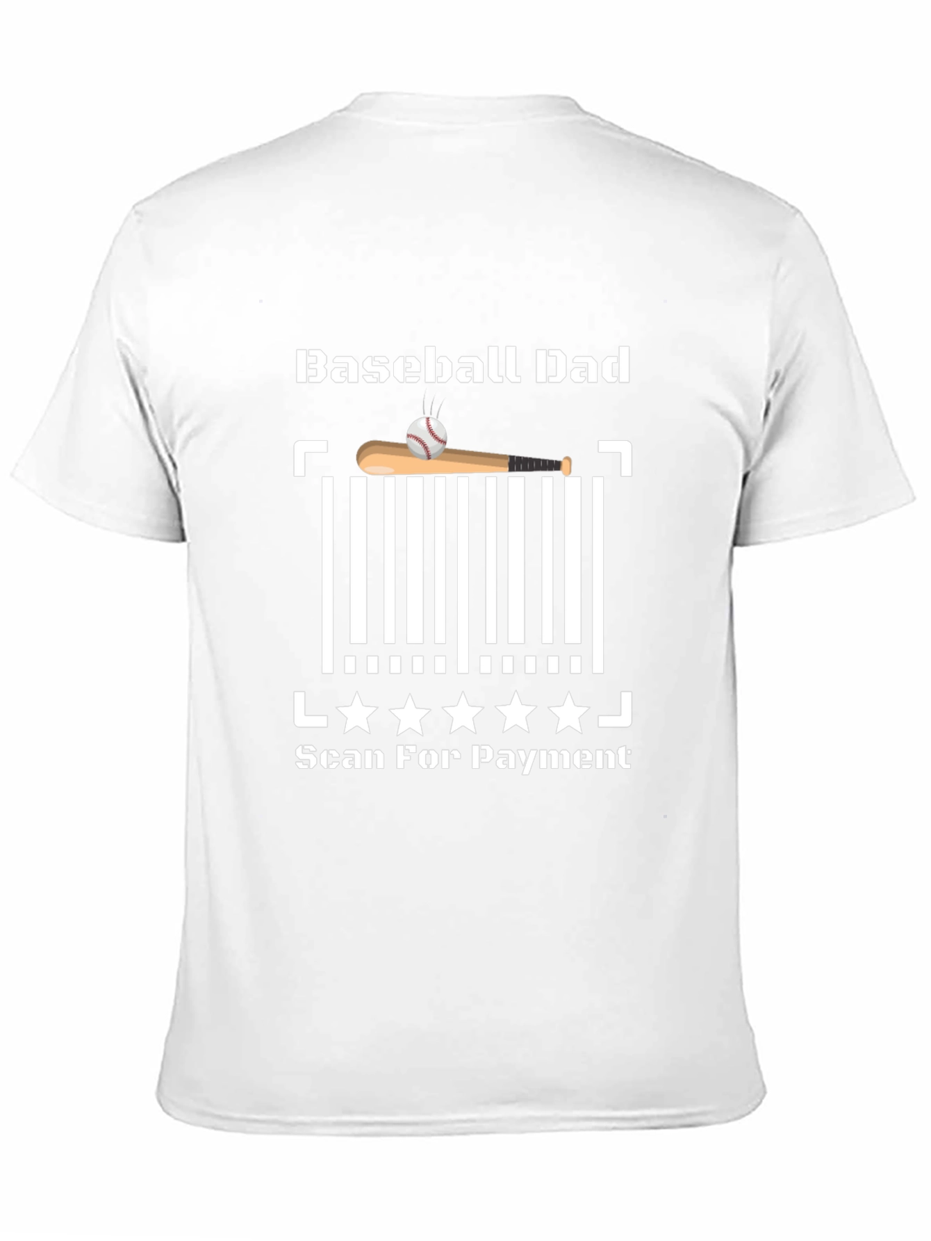 Baseball Dad Scan for Payment T-Shirt