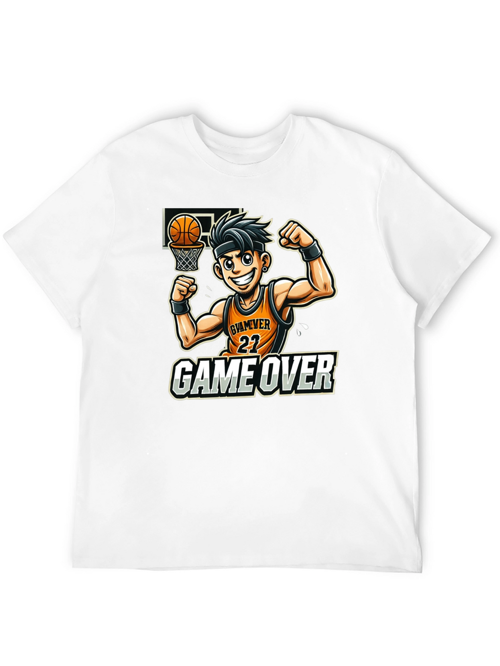 Game Over Basketball Graphic Tee
