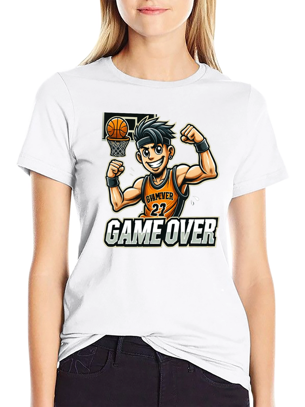 Game Over Basketball Graphic Tee