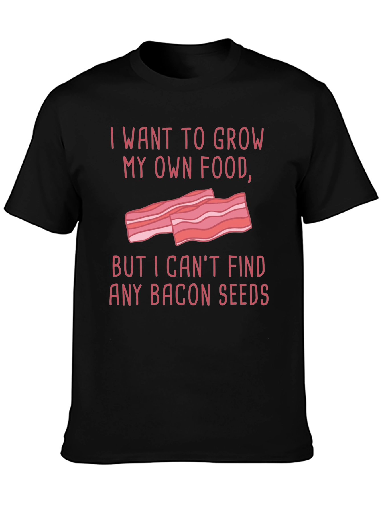 Funny Bacon Seeds Graphic T-Shirt