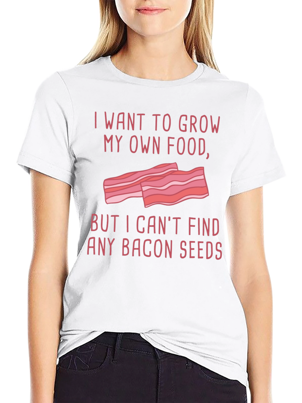 Funny Bacon Seeds Graphic T-Shirt