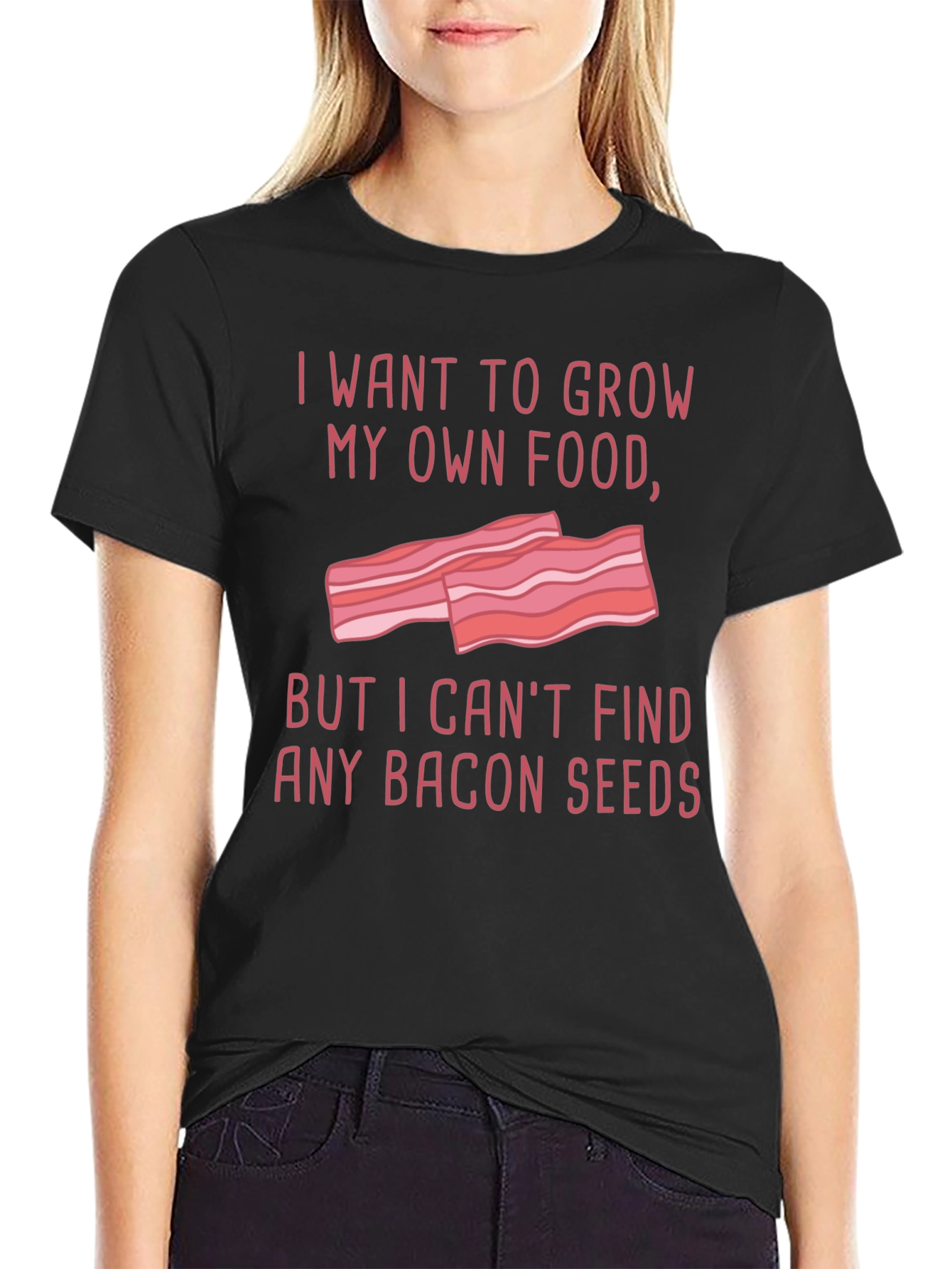 Funny Bacon Seeds Graphic T-Shirt
