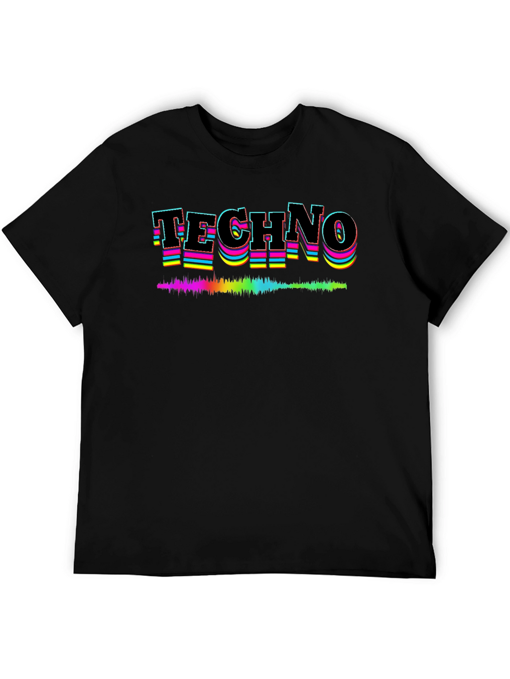 Retro Techno T-Shirt - Soundwave Design