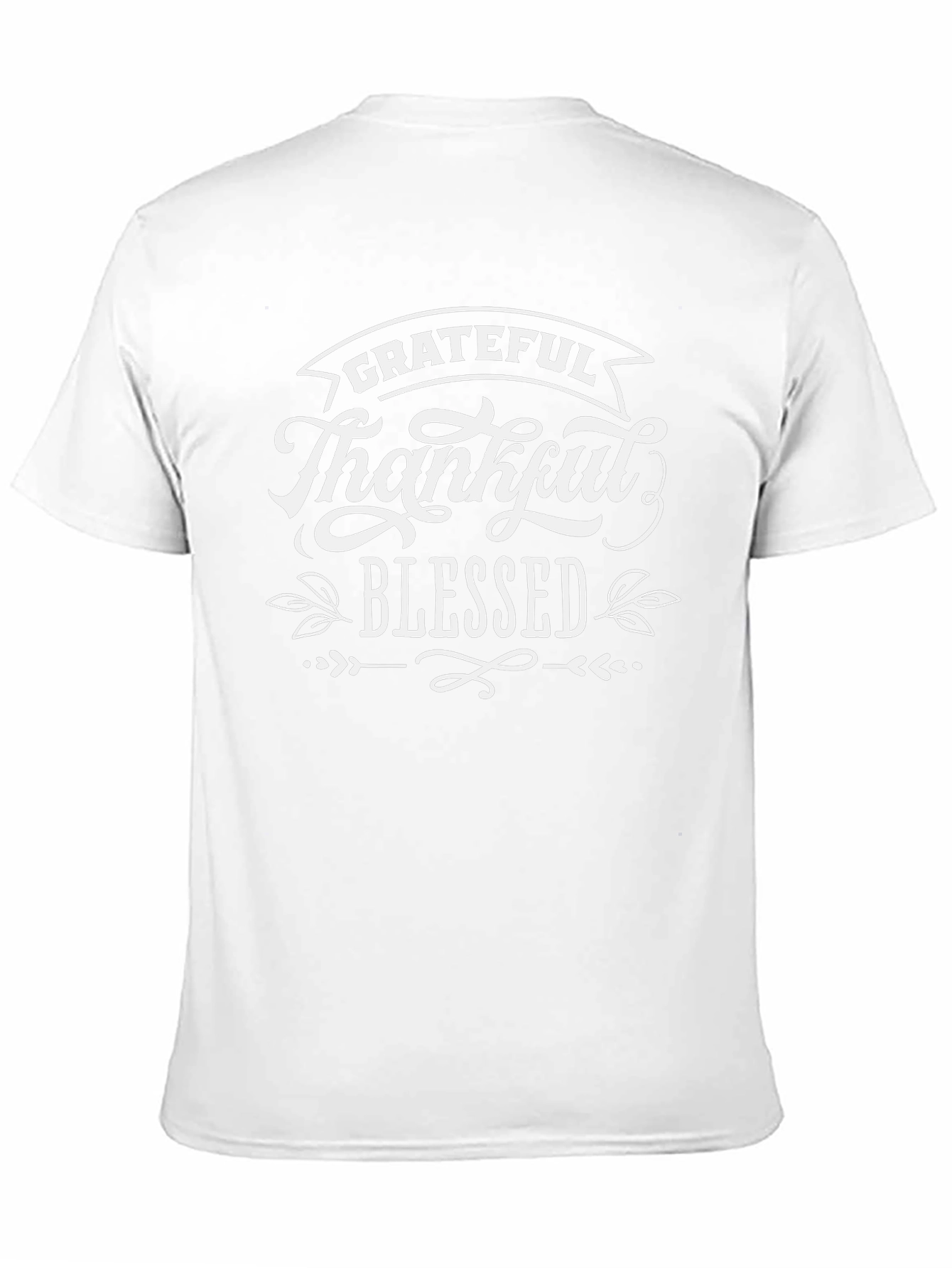 Grateful Thankful Blessed Black T-Shirt