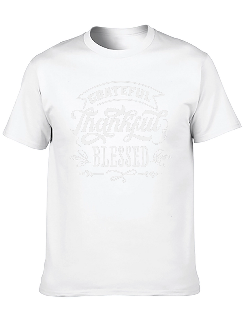 Grateful Thankful Blessed Black T-Shirt