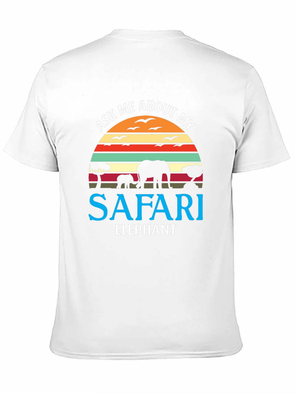 Safari Elephant Graphic T-Shirt