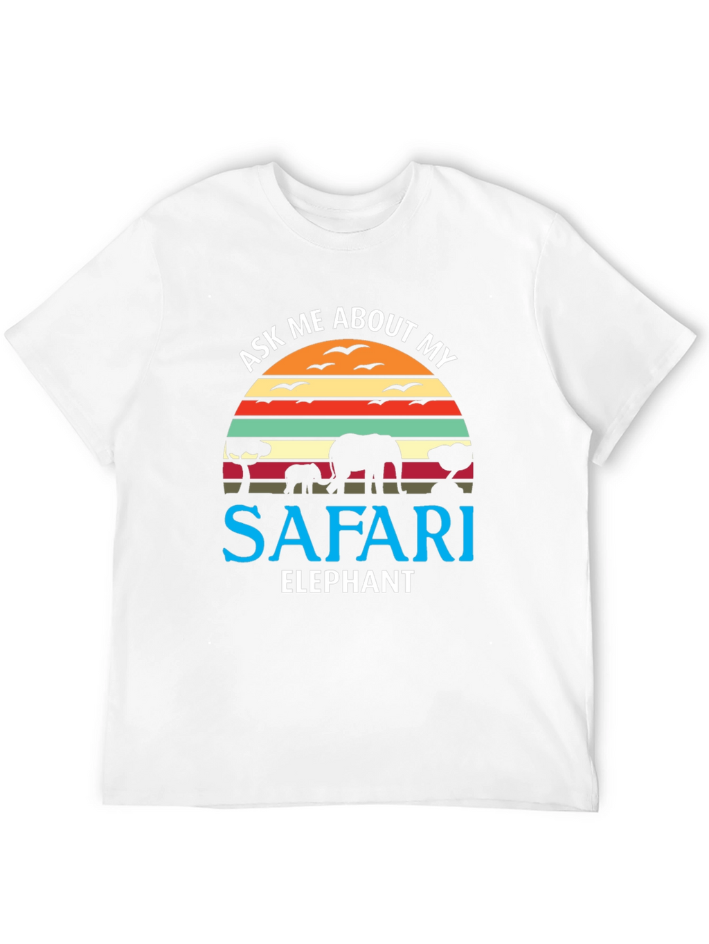 Safari Elephant Graphic T-Shirt
