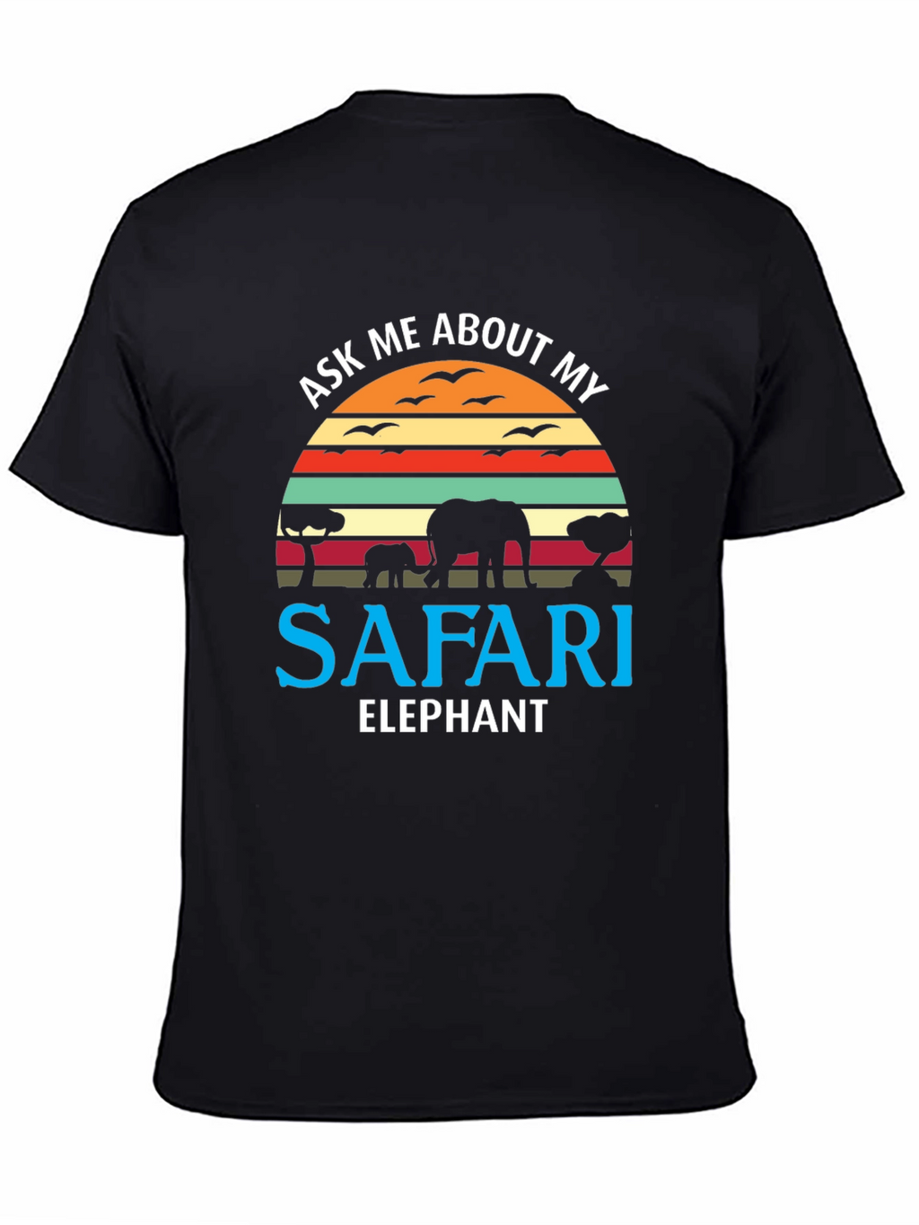 Safari Elephant Graphic T-Shirt