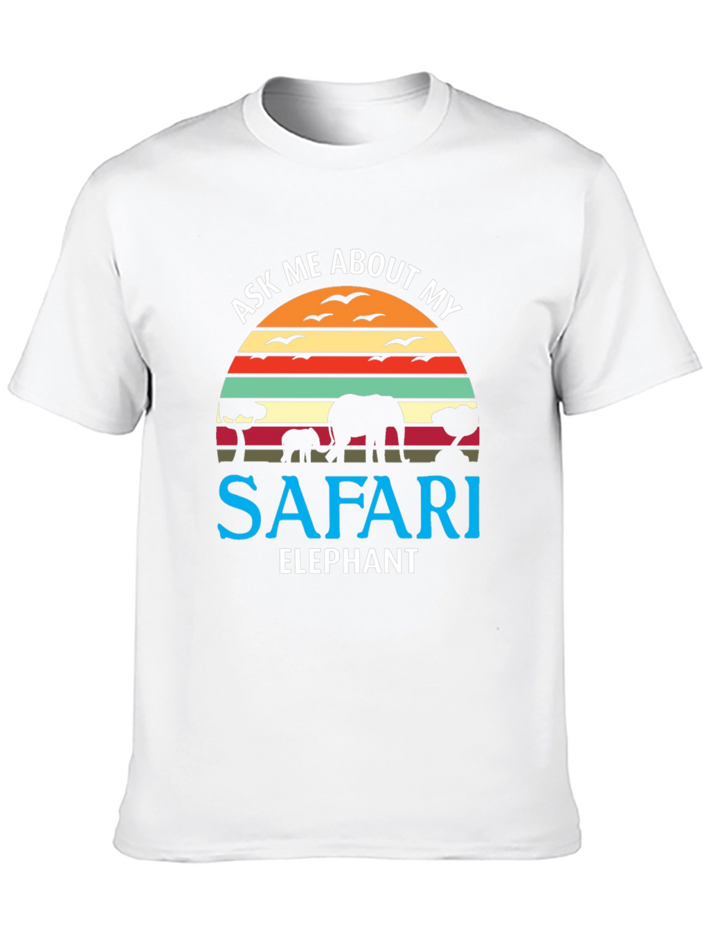 Safari Elephant Graphic T-Shirt