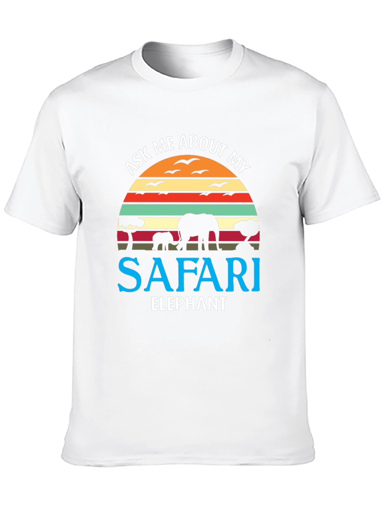 Safari Elephant Graphic T-Shirt