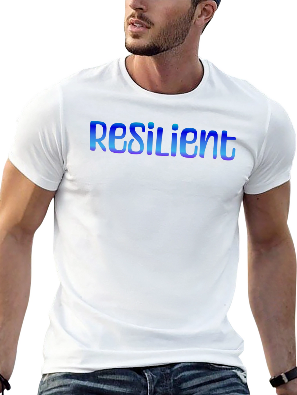 Resilient Black T-Shirt - Stylish Graphic Tee