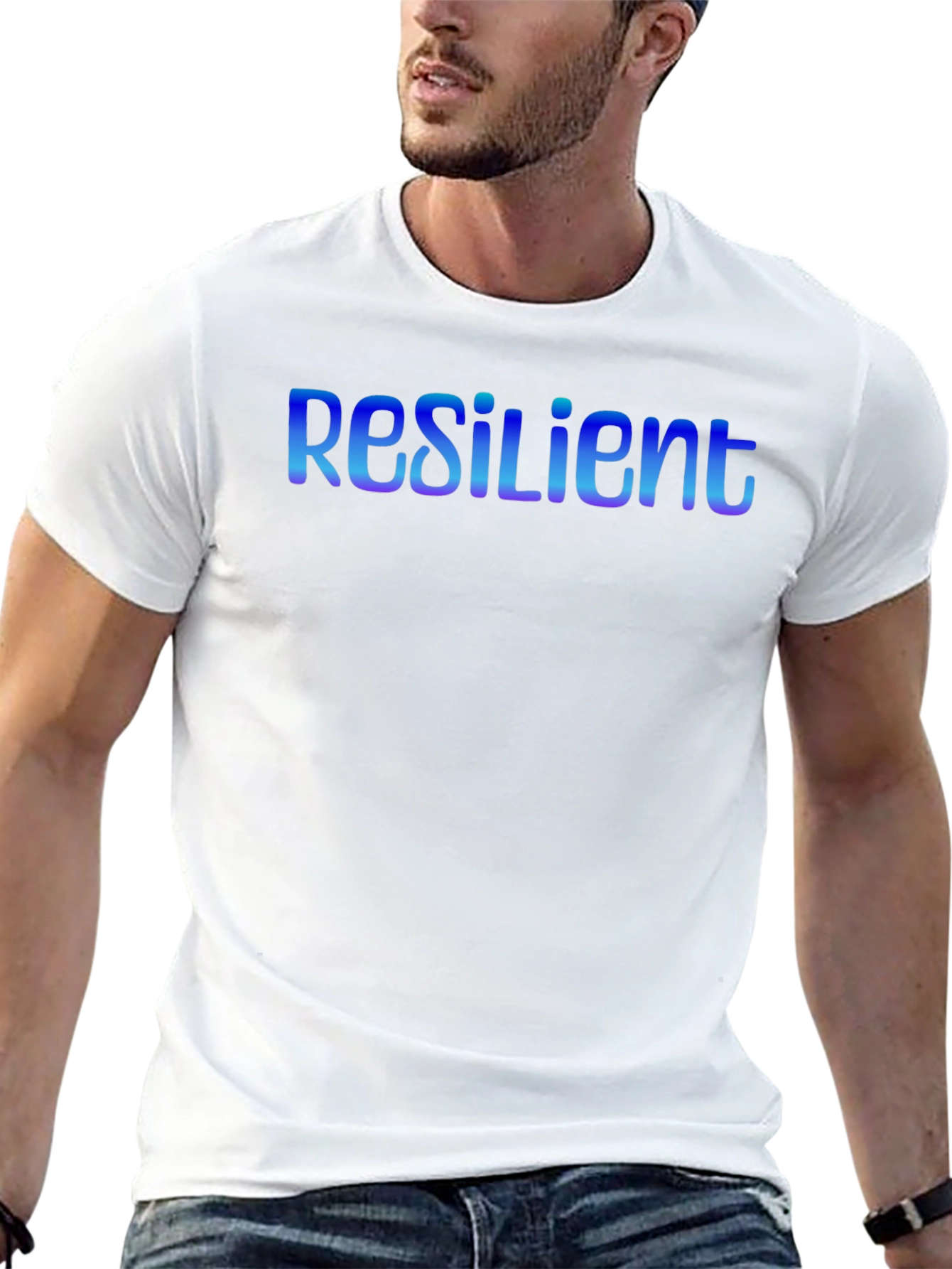 Resilient Black T-Shirt - Stylish Graphic Tee