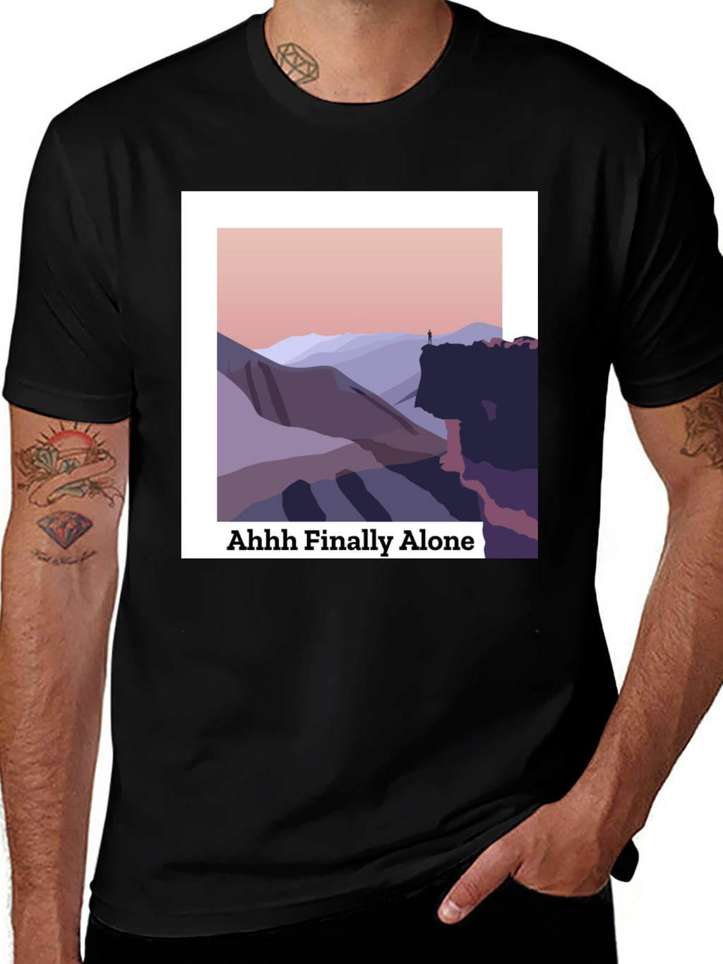 Finally Alone Graphic T-Shirt