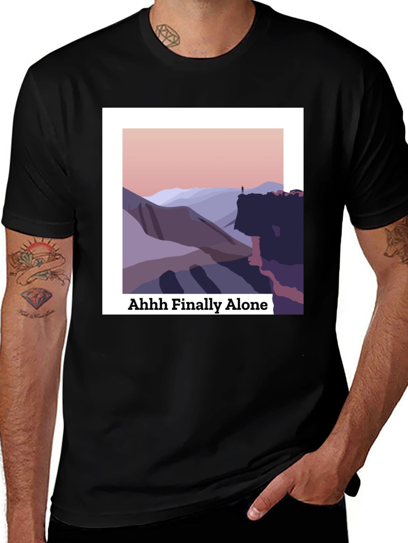 Finally Alone Graphic T-Shirt