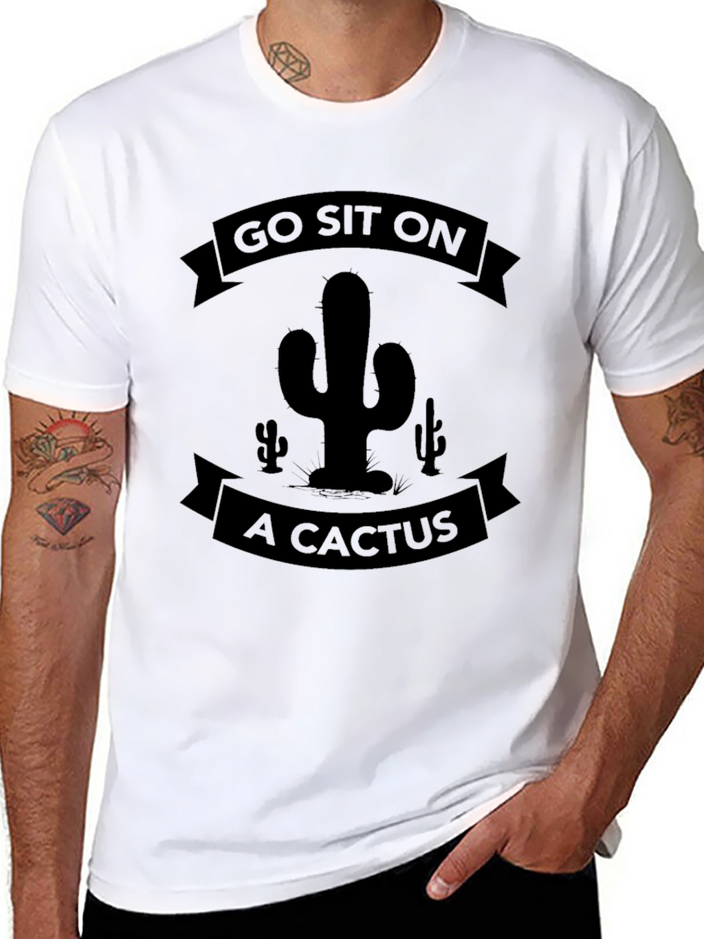 Go Sit On A Cactus Graphic Tee