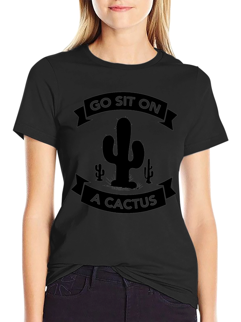 Go Sit On A Cactus Graphic Tee