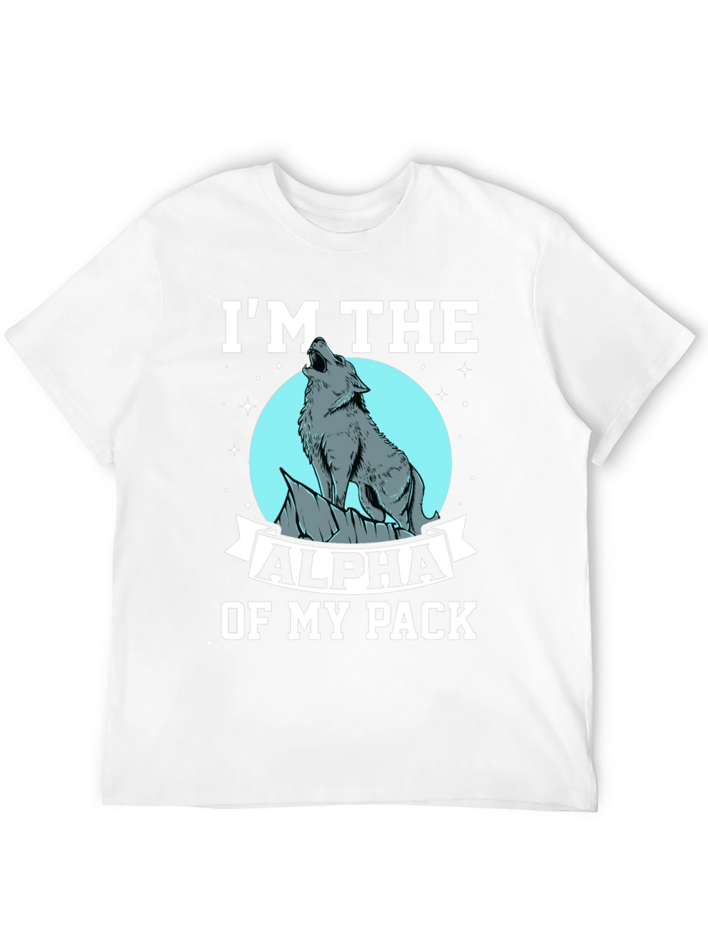 Alpha Wolf Pack Black Graphic T-Shirt