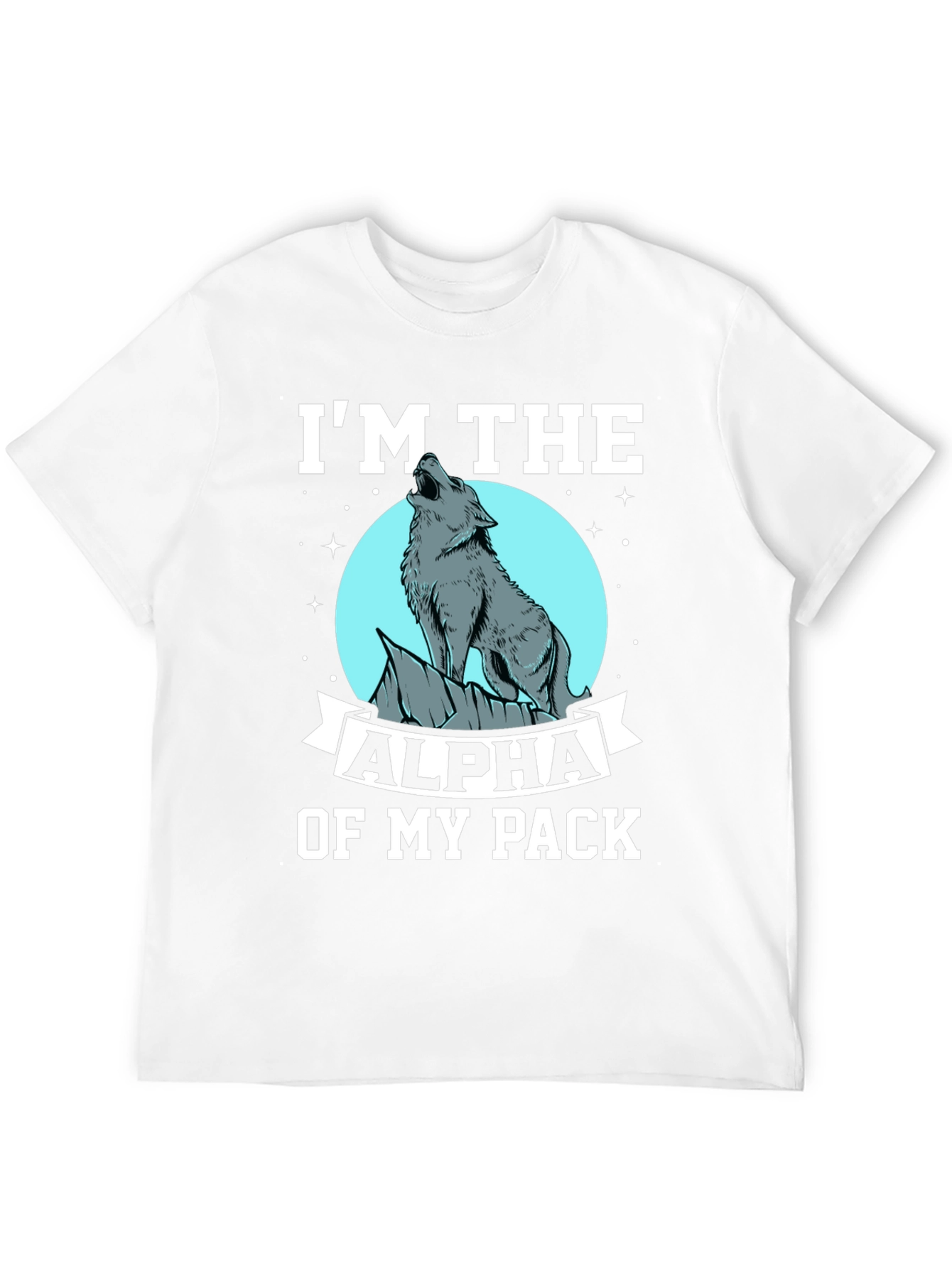 Alpha Wolf Pack Black Graphic T-Shirt