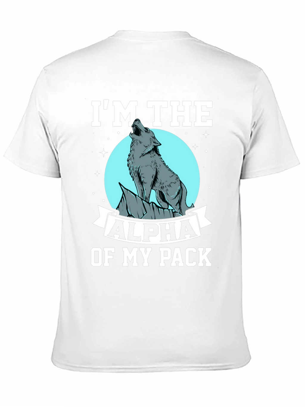 Alpha Wolf Pack Black Graphic T-Shirt