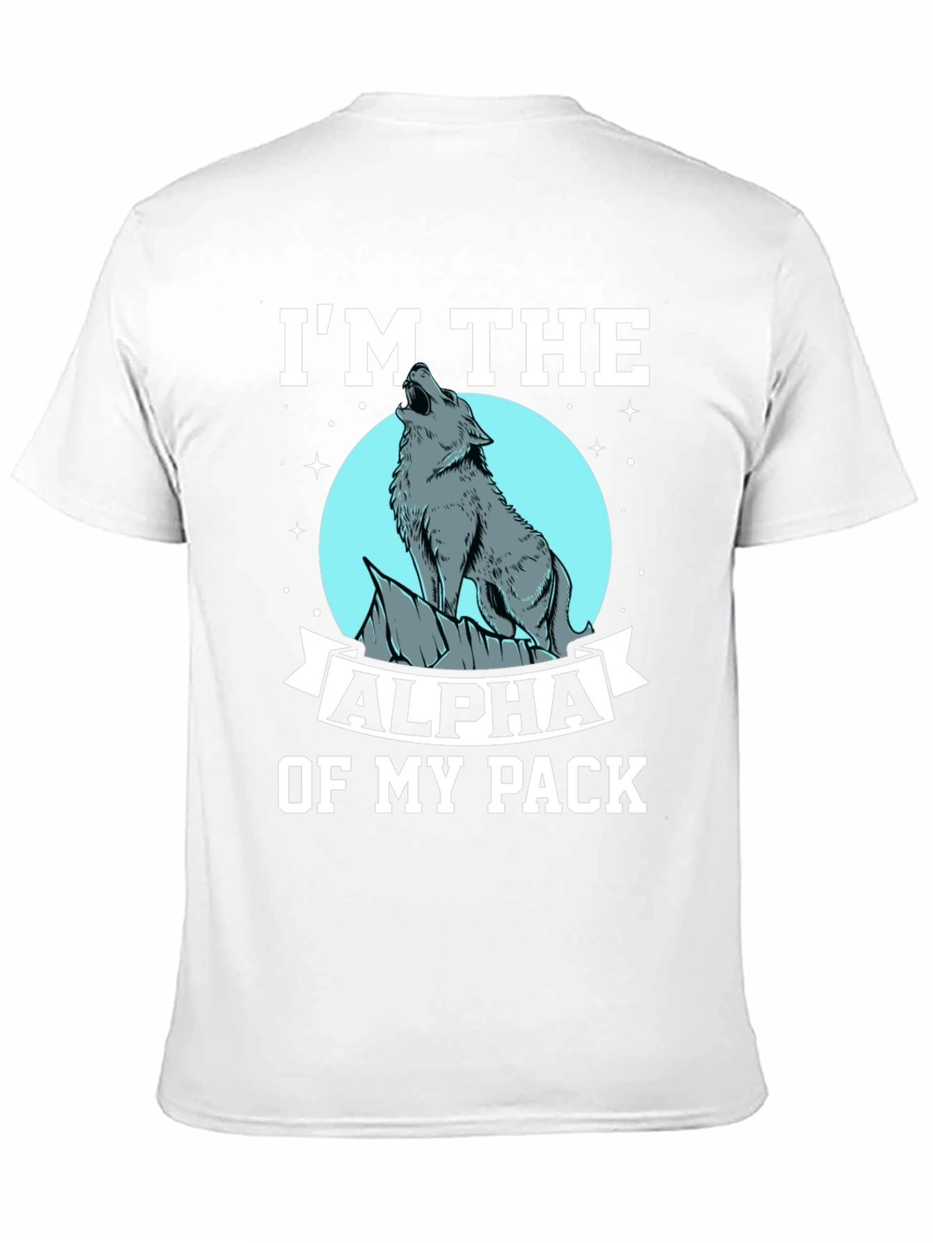 Alpha Wolf Pack Black Graphic T-Shirt