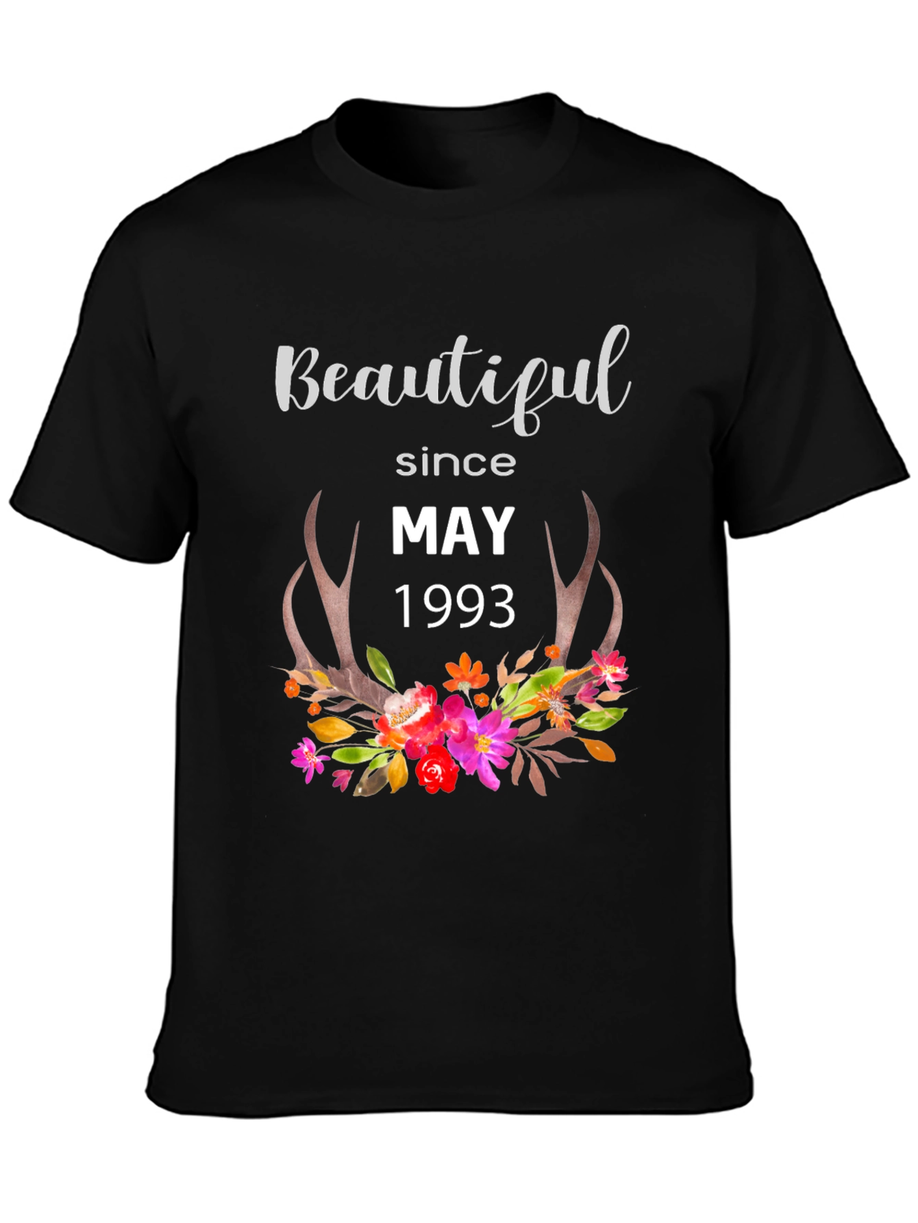Beautiful Since May 1993 Black T-Shirt