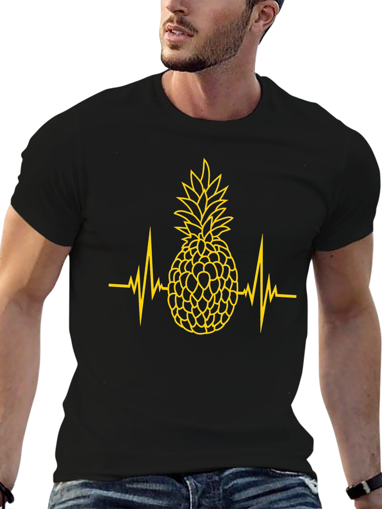 Pineapple Heartbeat Graphic T-Shirt