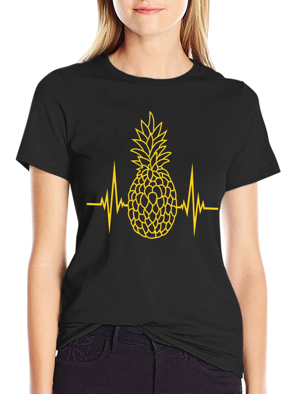 Pineapple Heartbeat Graphic T-Shirt