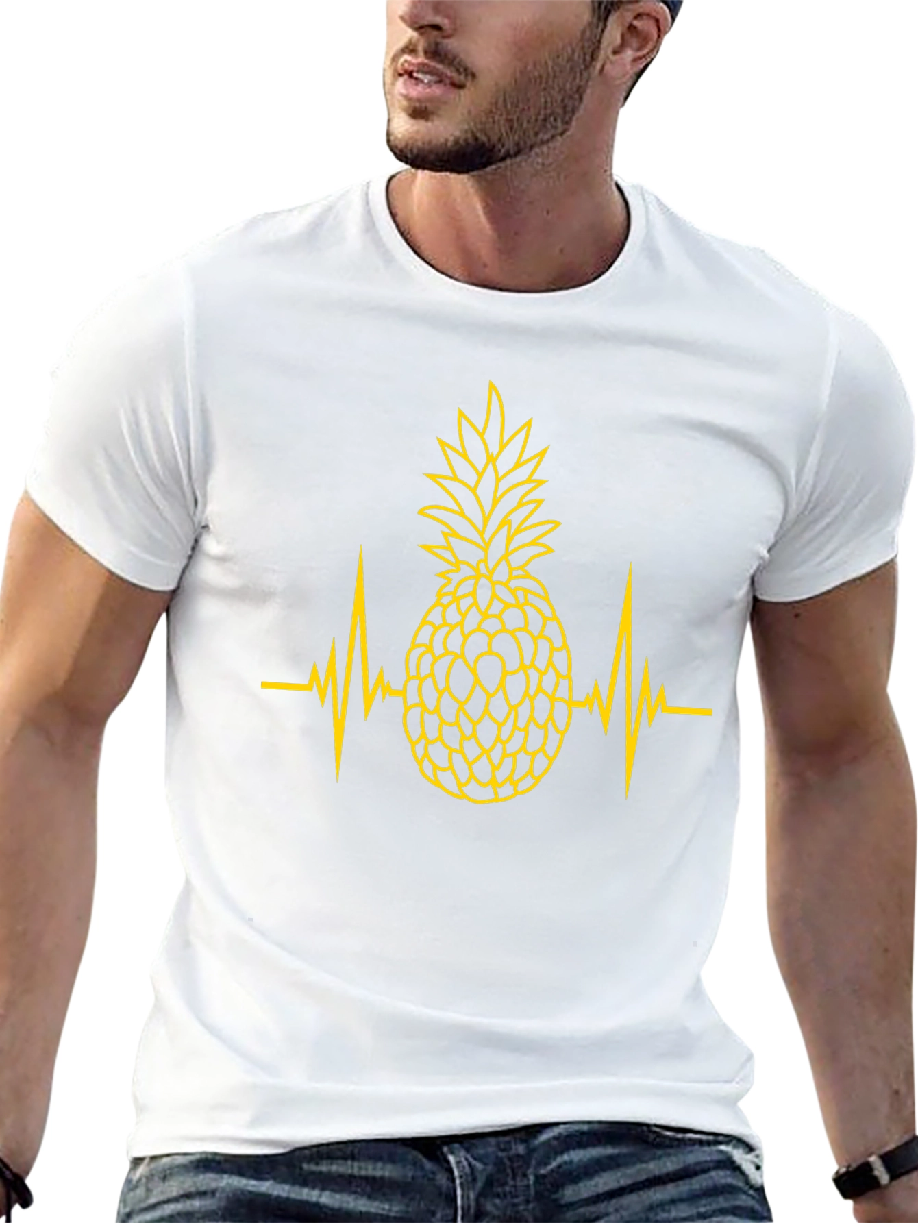Pineapple Heartbeat Graphic T-Shirt