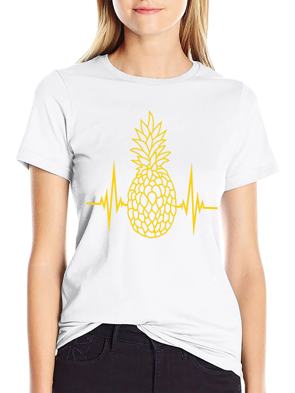 Pineapple Heartbeat Graphic T-Shirt