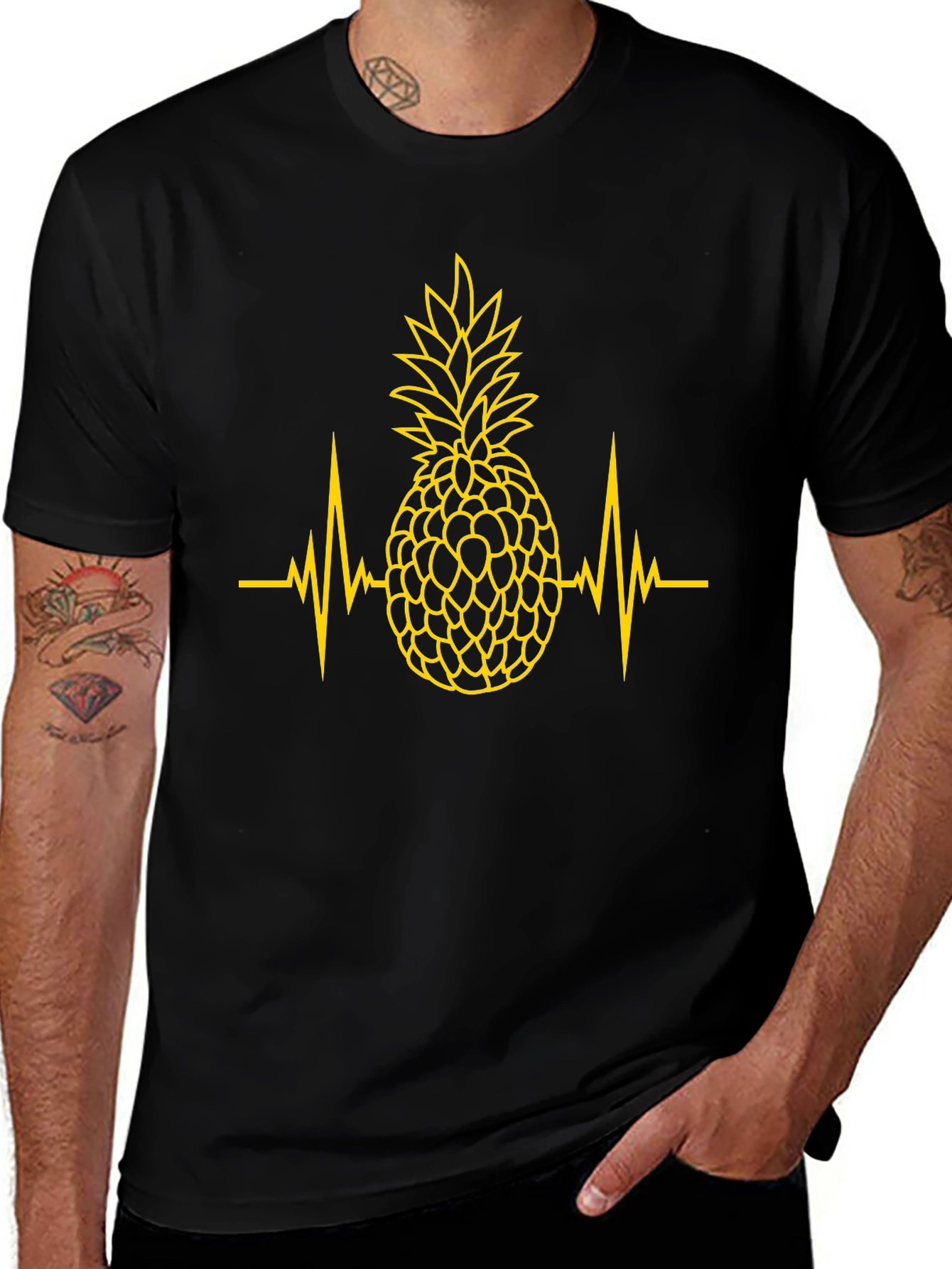 Pineapple Heartbeat Graphic T-Shirt
