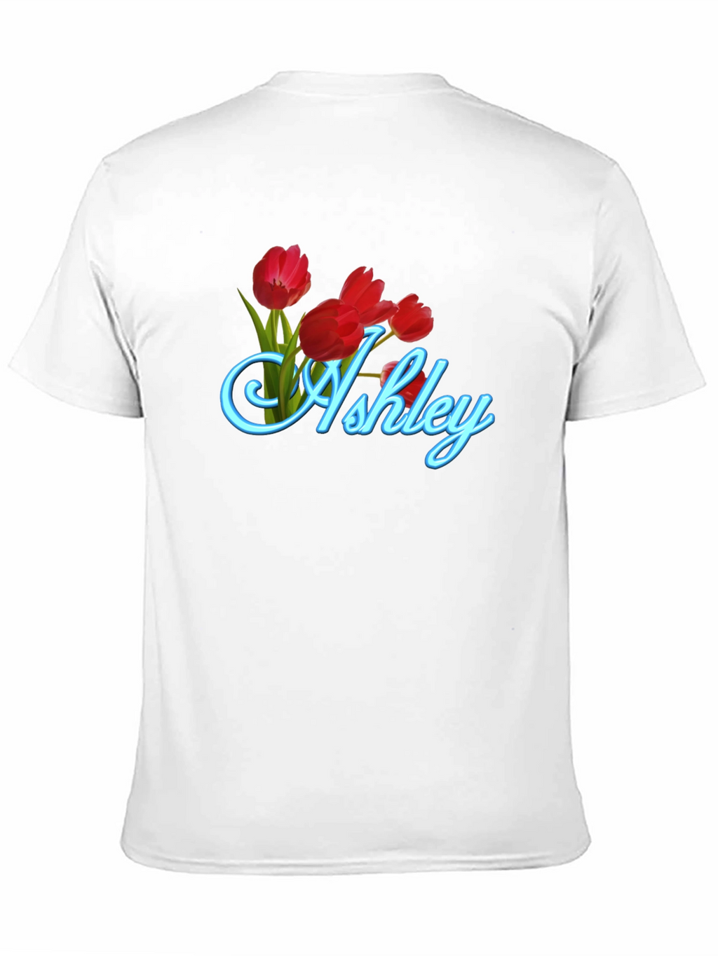 Ashley Floral Tulip Black T-Shirt