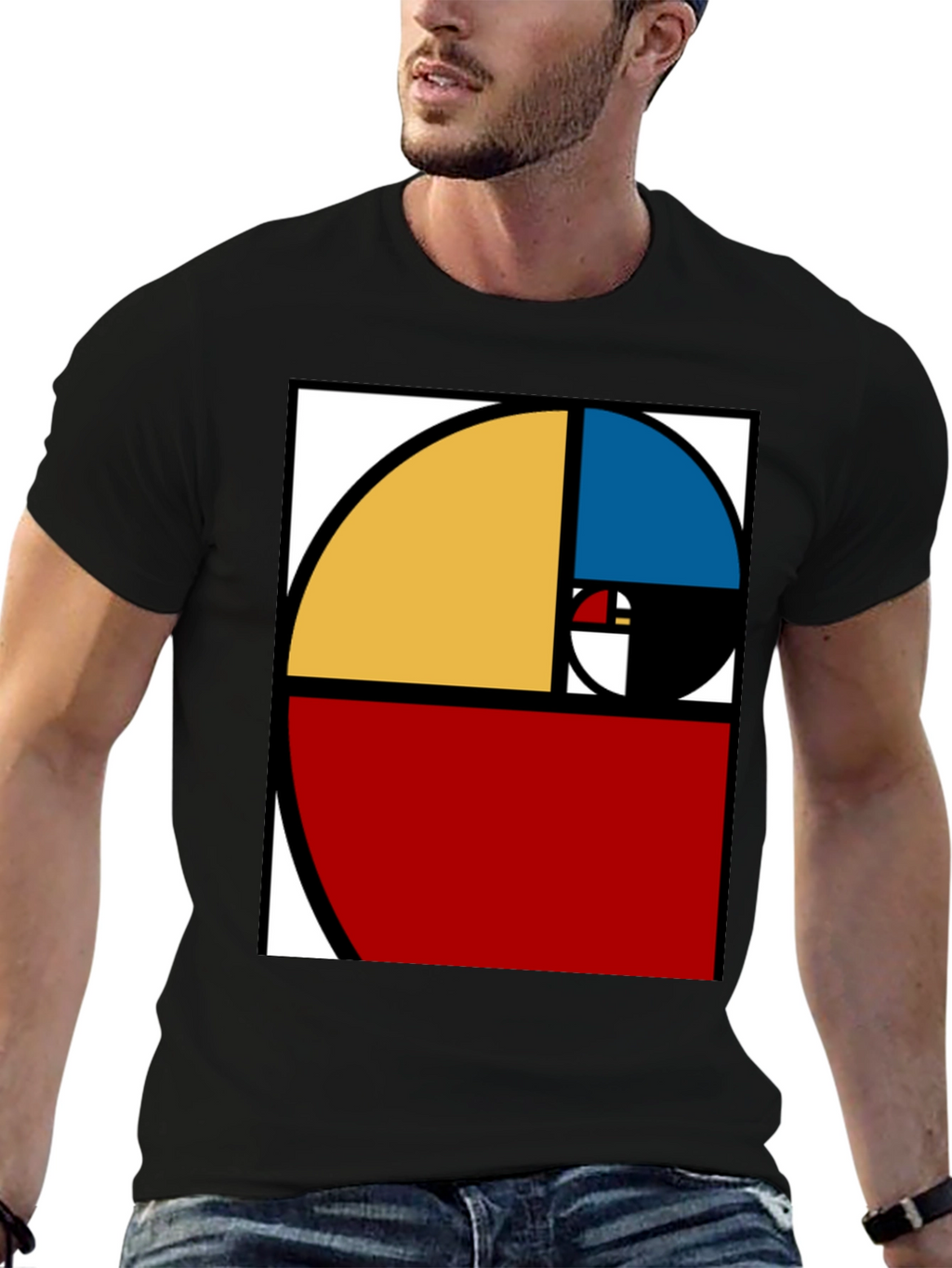 Fibonacci Sequence T-Shirt - Artistic Math Design