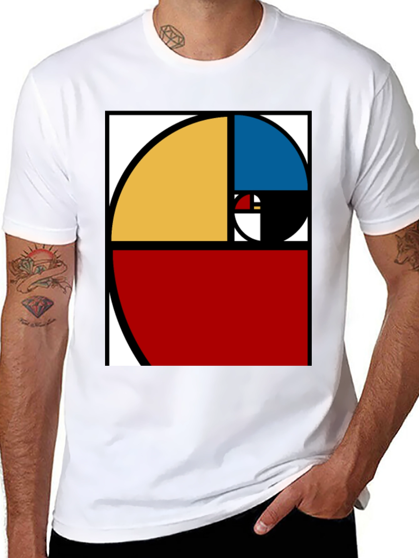 Fibonacci Sequence T-Shirt - Artistic Math Design