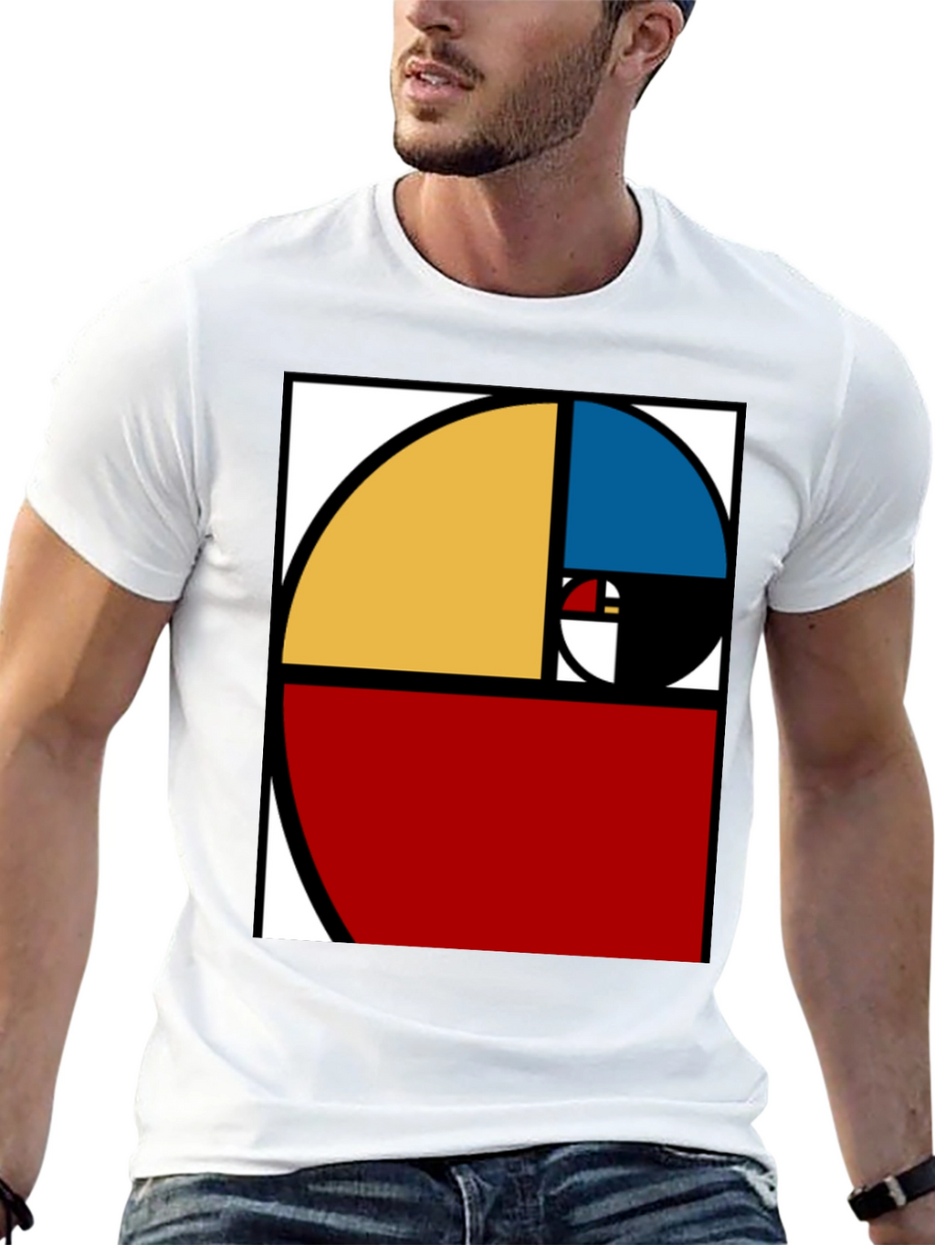 Fibonacci Sequence T-Shirt - Artistic Math Design