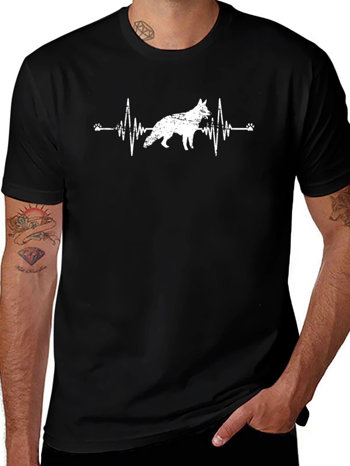 German Shepherd Heartbeat T-Shirt