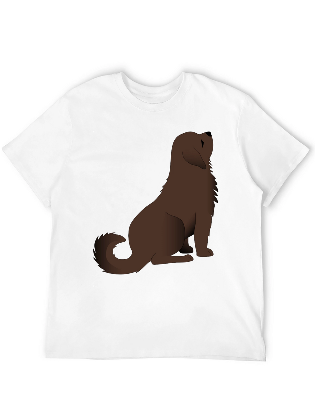 Dog Lovers Black Cotton Graphic Tee