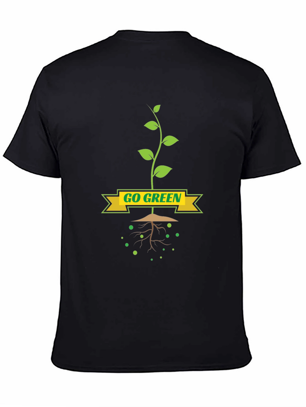 Go Green T-Shirt - Eco-Friendly Plant Design