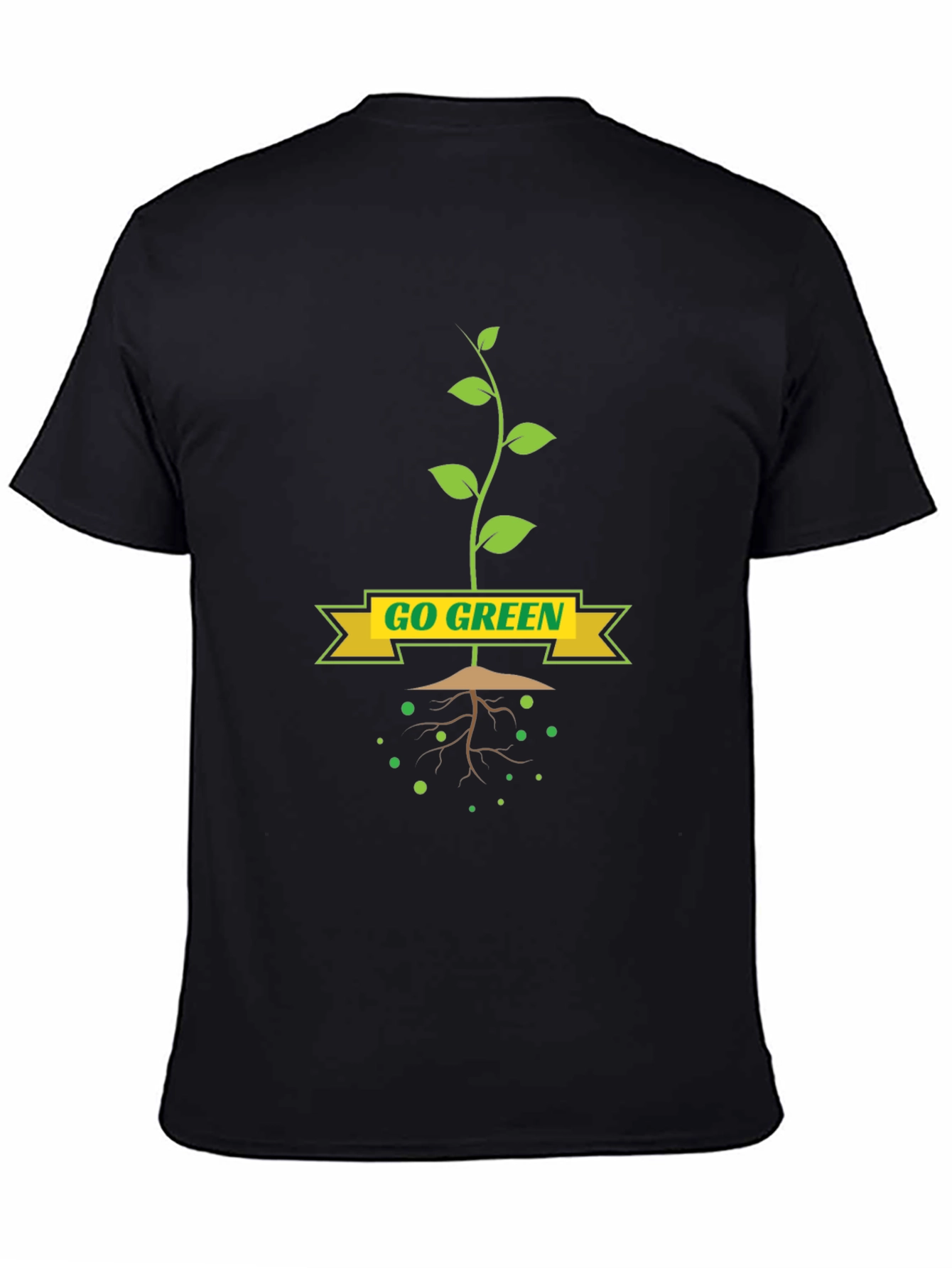 Go Green T-Shirt - Eco-Friendly Plant Design