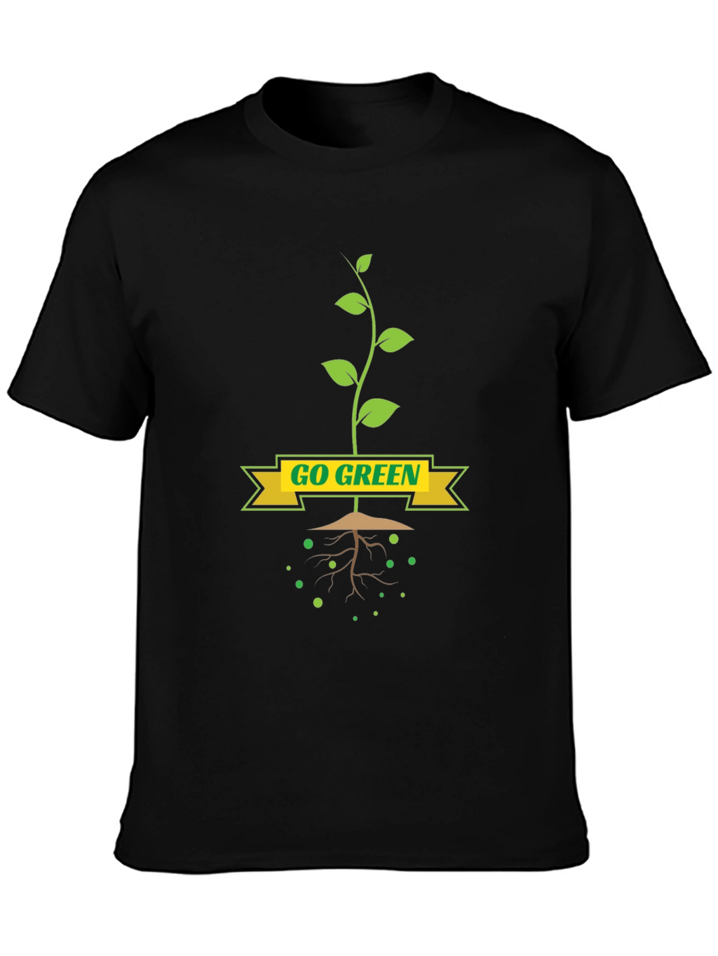 Go Green T-Shirt - Eco-Friendly Plant Design