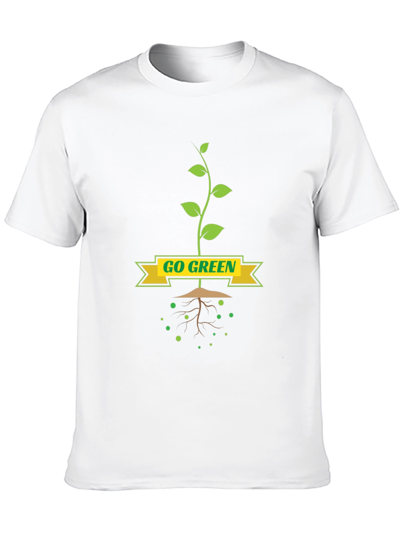 Go Green T-Shirt - Eco-Friendly Plant Design