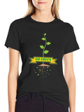 Go Green T-Shirt - Eco-Friendly Plant Design