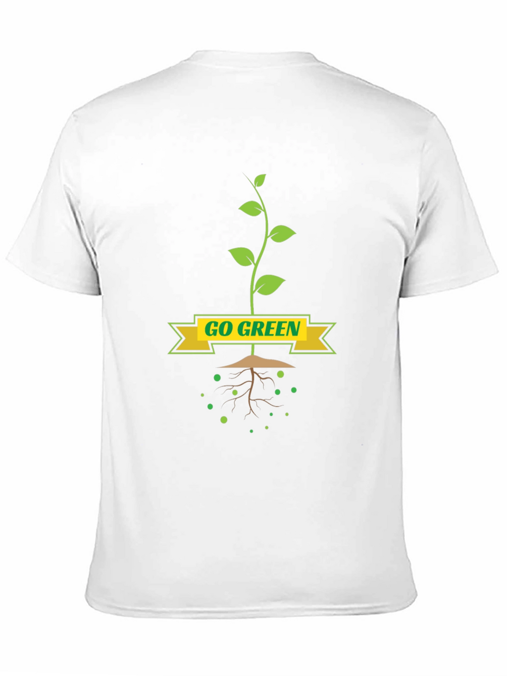 Go Green T-Shirt - Eco-Friendly Plant Design