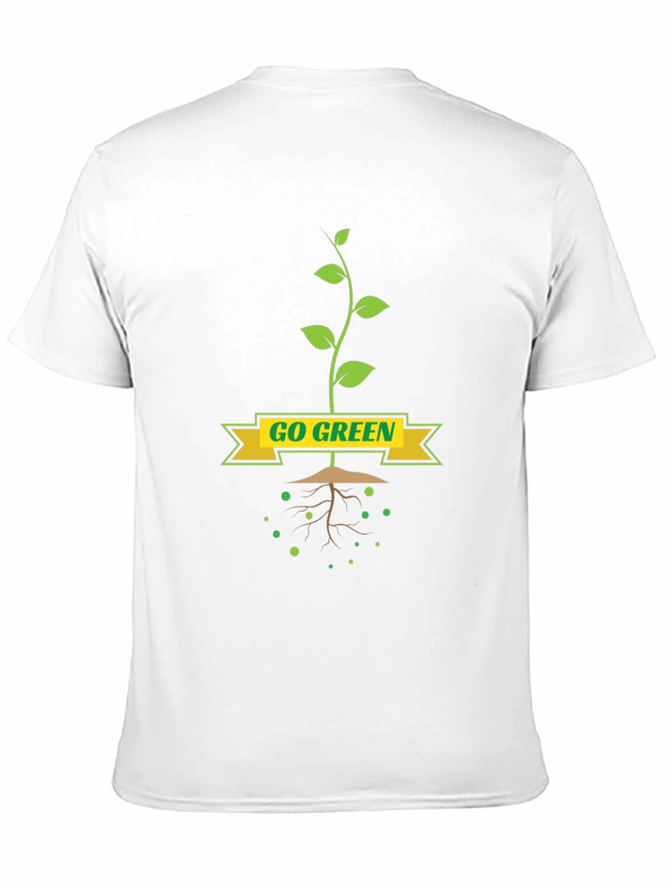 Go Green T-Shirt - Eco-Friendly Plant Design